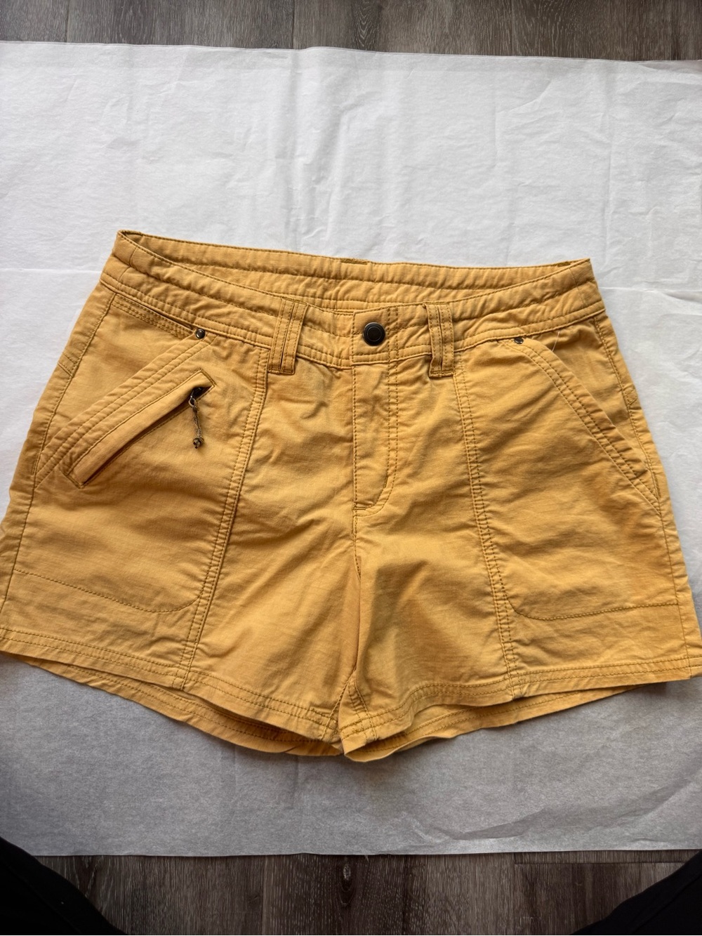 Title Nine Women's Mustard Yellow Utility Shorts
